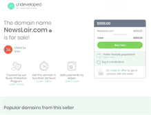 Tablet Screenshot of newslair.com